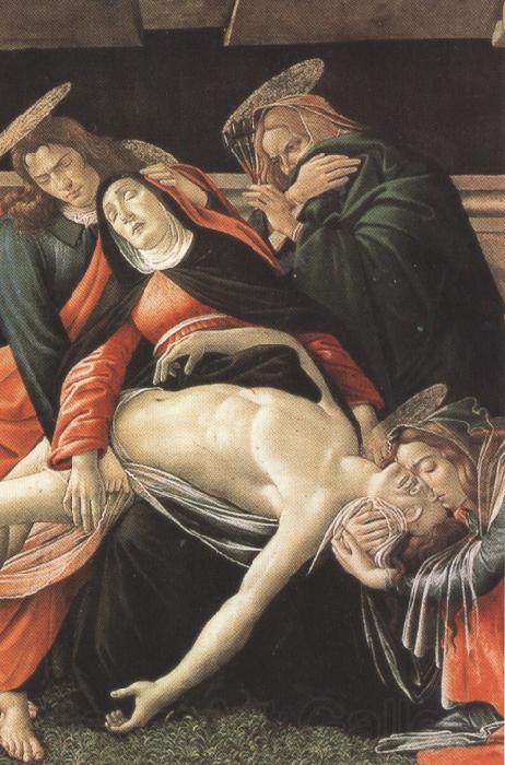 Sandro Botticelli Details of Lament fro Christ Dead,with st jerome,St Paul and St Peter (mk36)